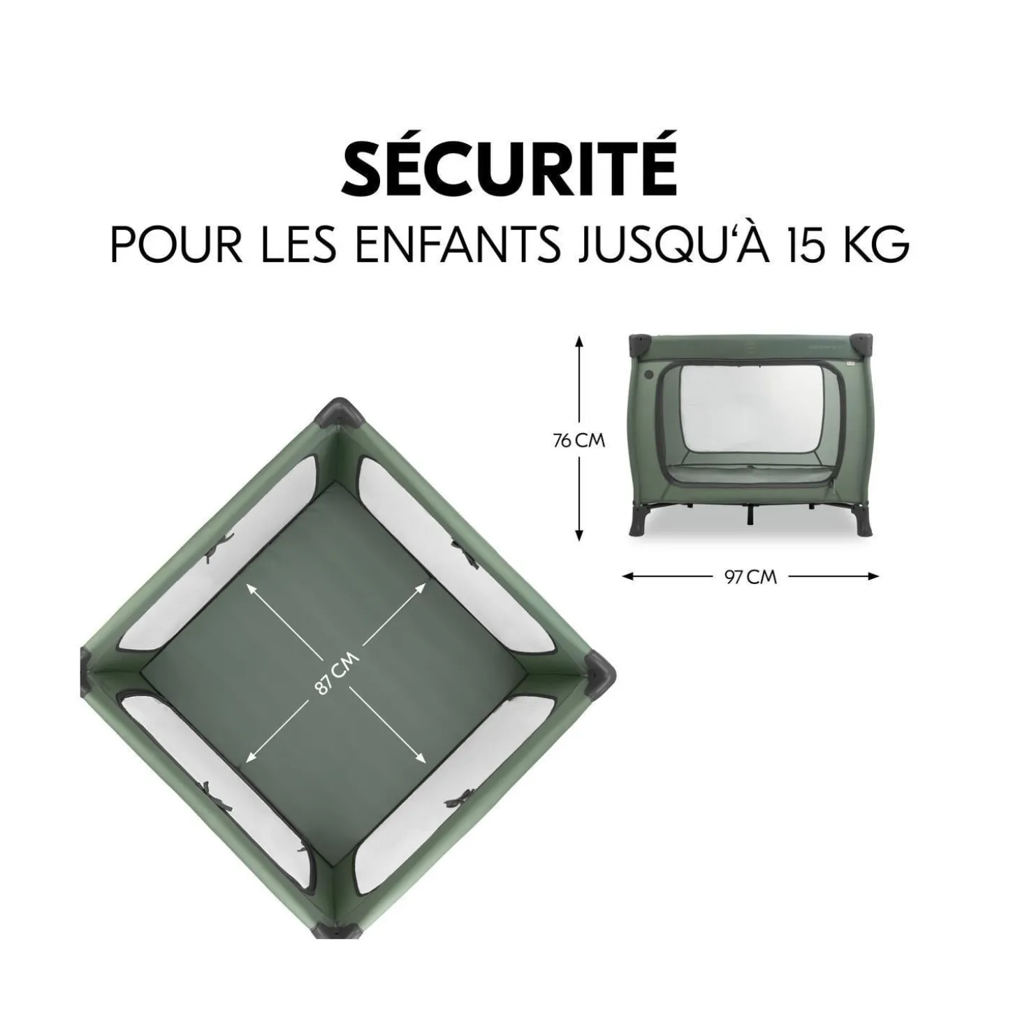 Hauck Lit parc Sleep N Play SQ Dark Green