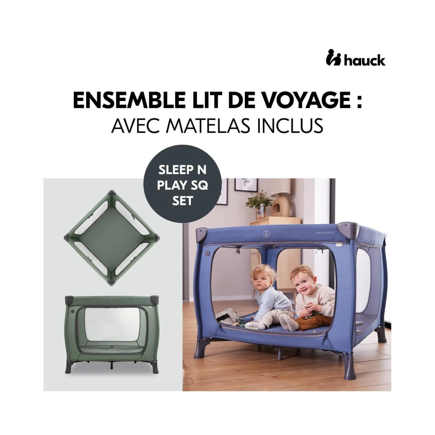 Hauck Lit parc Sleep N Play SQ Dark Green