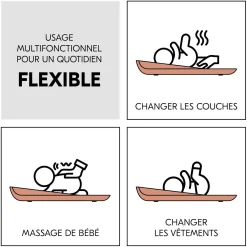 Hauck Matelas à langer Change N Clean Cork