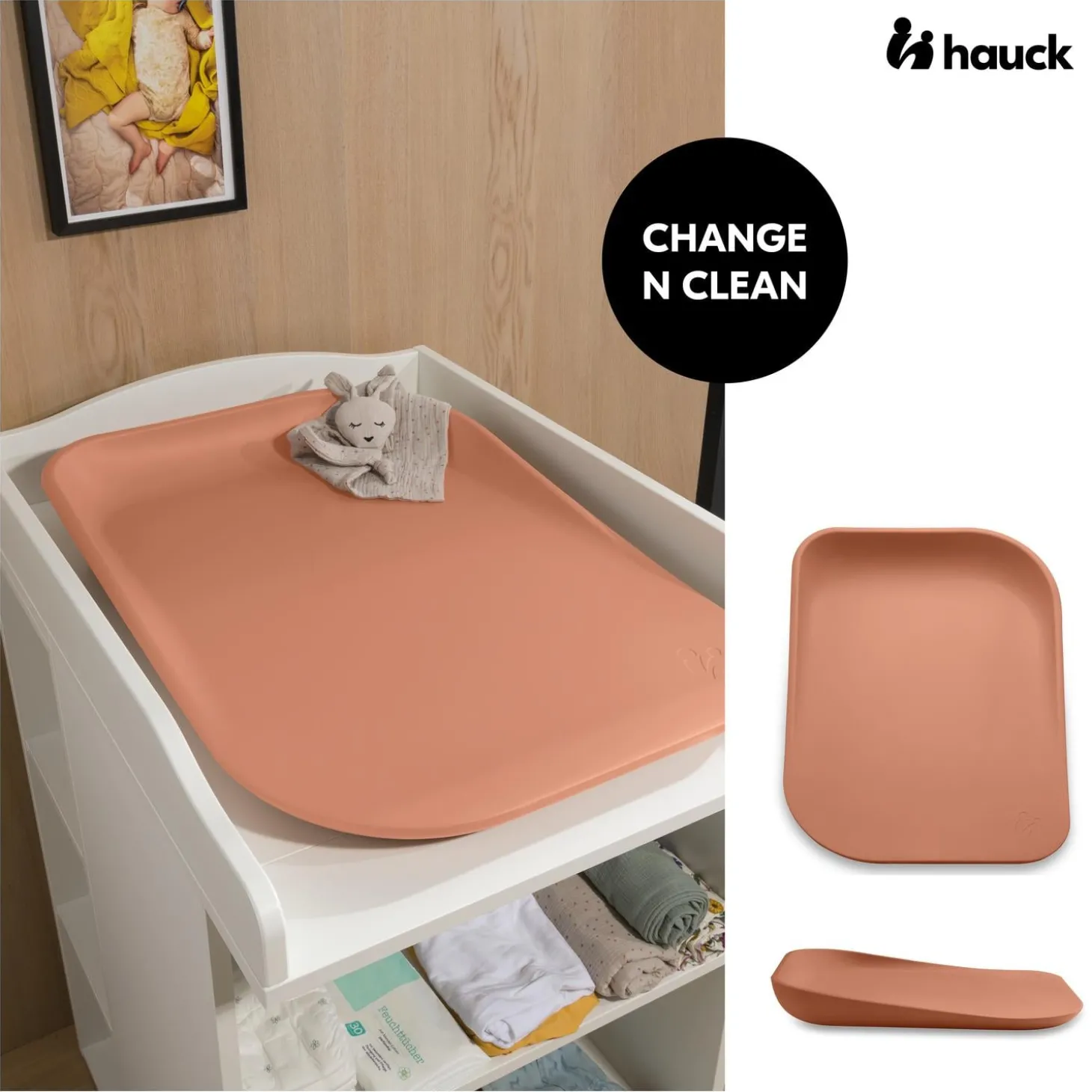 Hauck Matelas à langer Change N Clean Cork