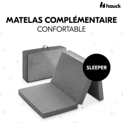 Hauck Matelas Nomade Pour Lit Parapluie Sleeper Grey 0-36 mois