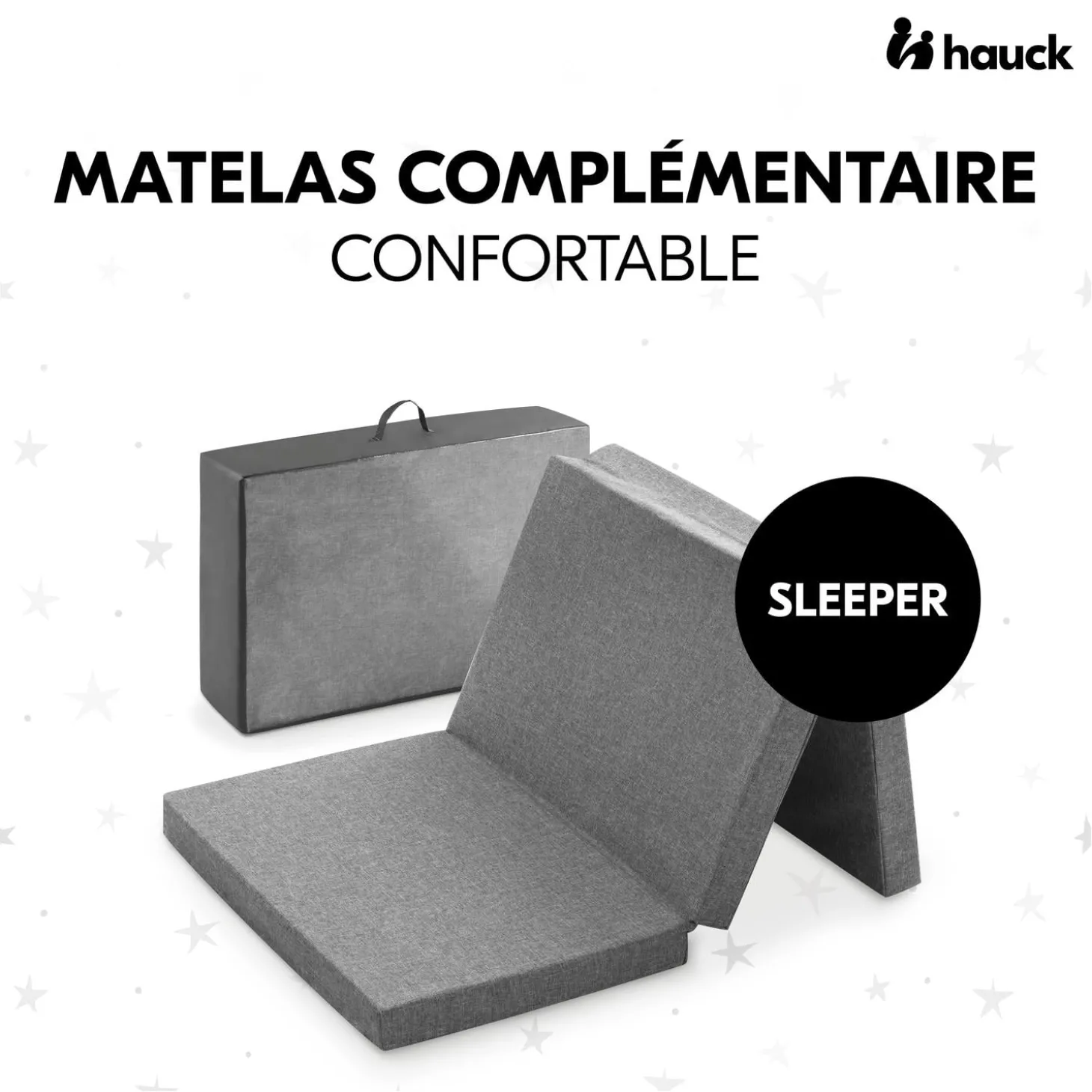 Hauck Matelas Nomade Pour Lit Parapluie Sleeper Grey 0-36 mois