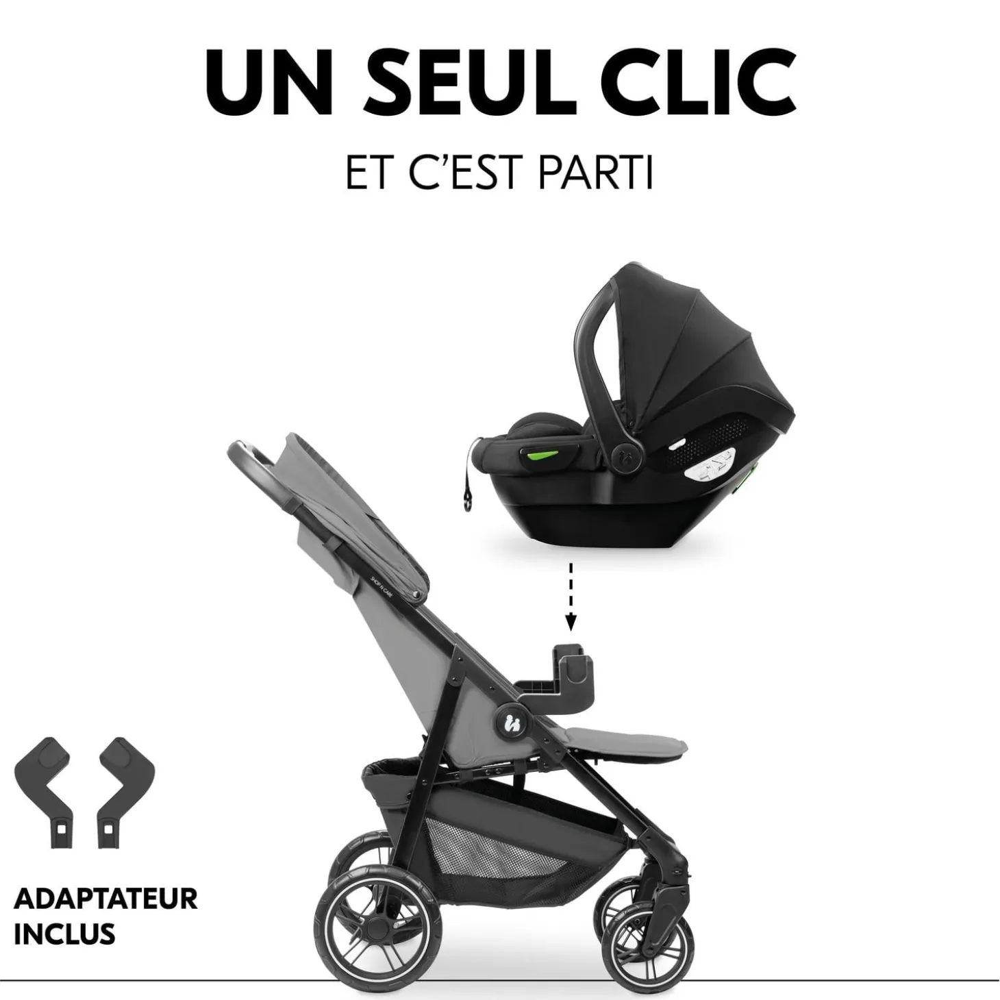 Hauck Pack poussette Shop N Care Travel Grey