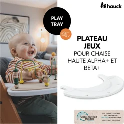 Hauck Plateau de jeux pour chaise haute Alpha+ et Beta+ White