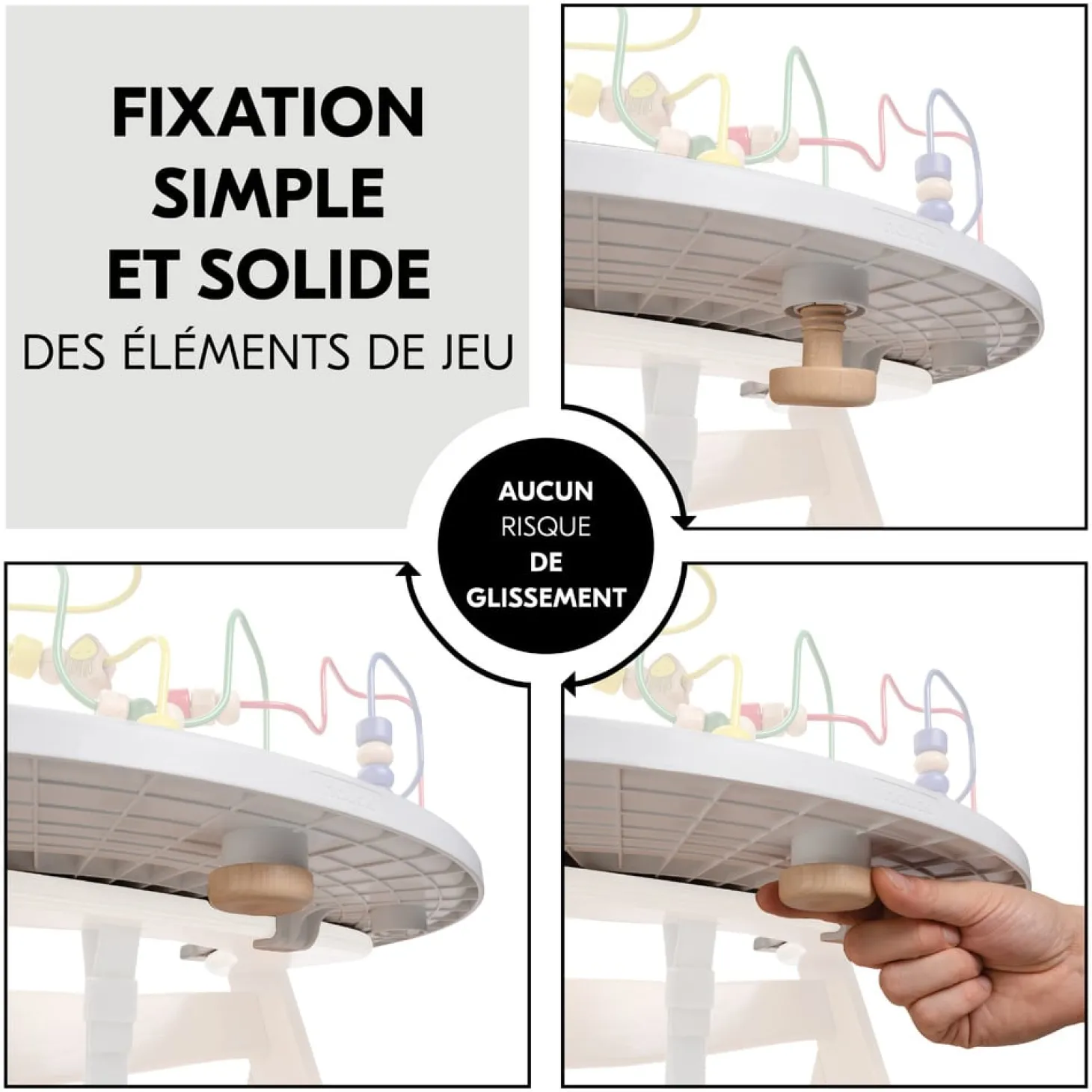 Hauck Plateau de jeux pour chaise haute Alpha+ et Beta+ White