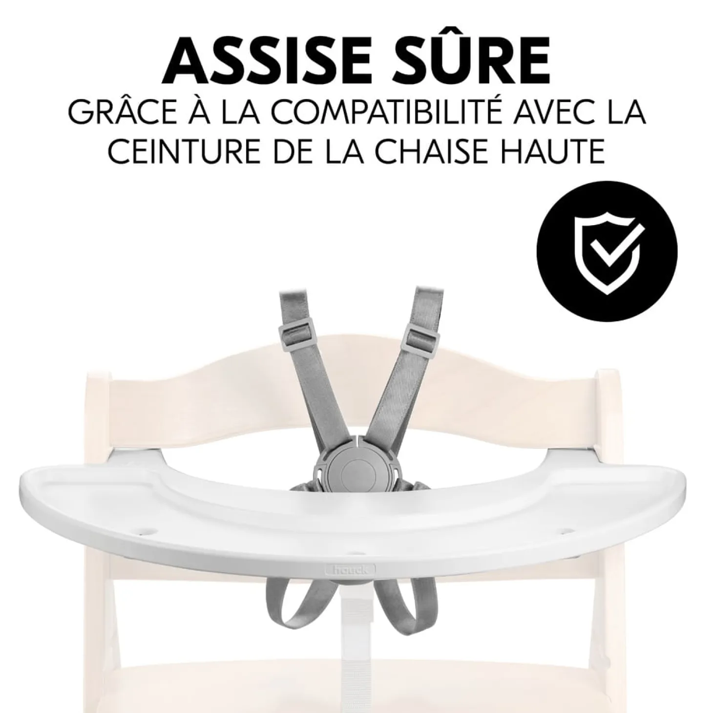 Hauck Plateau de jeux pour chaise haute Alpha+ et Beta+ White
