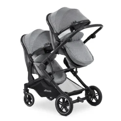Hauck Poussette Double Atlantic Twin Melange Grey