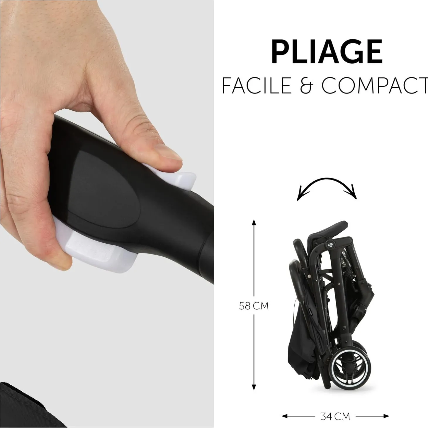 Hauck Poussette Travel N Care Black