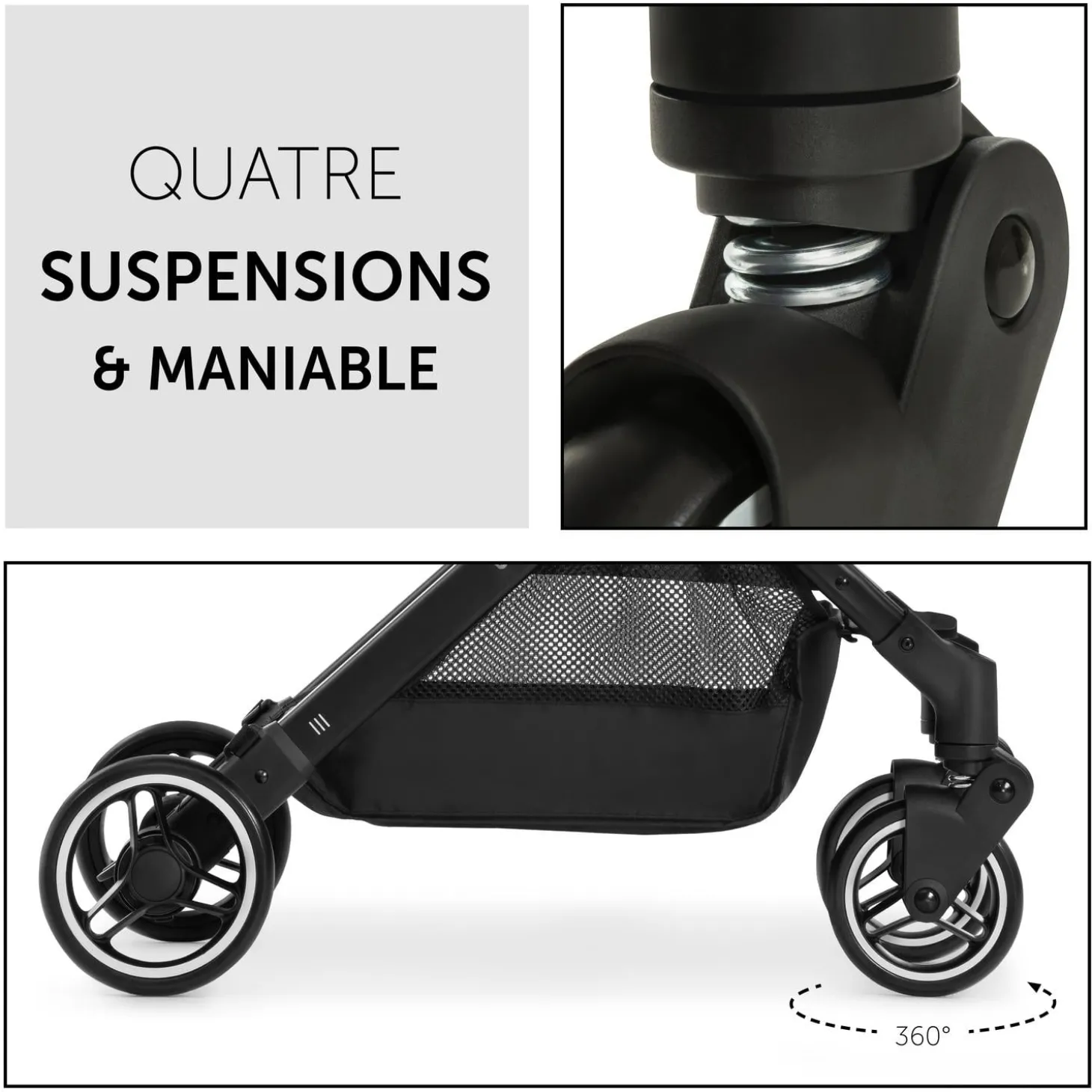 Hauck Poussette Travel N Care Black