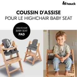 Hauck Réducteur de siège pour chaise haute bébé Dark Grey