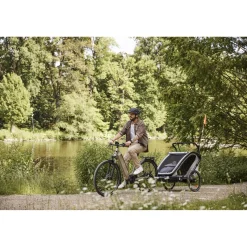 Hauck Remorque de Vélo N Walk Duo Dark Green