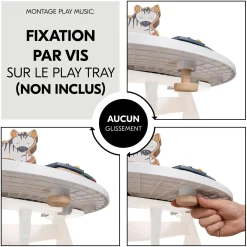 Hauck Table D'activité Musicale Play Music Zebra