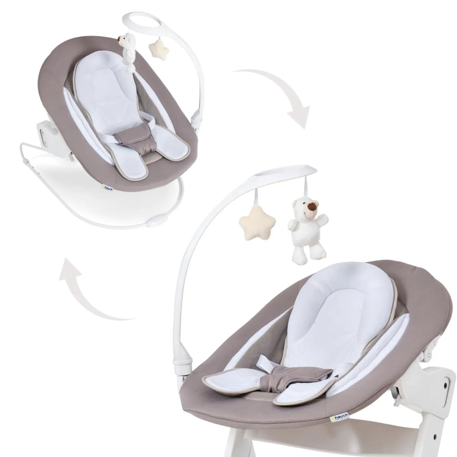 Hauck Transat Alpha Bouncer Deluxe Sand