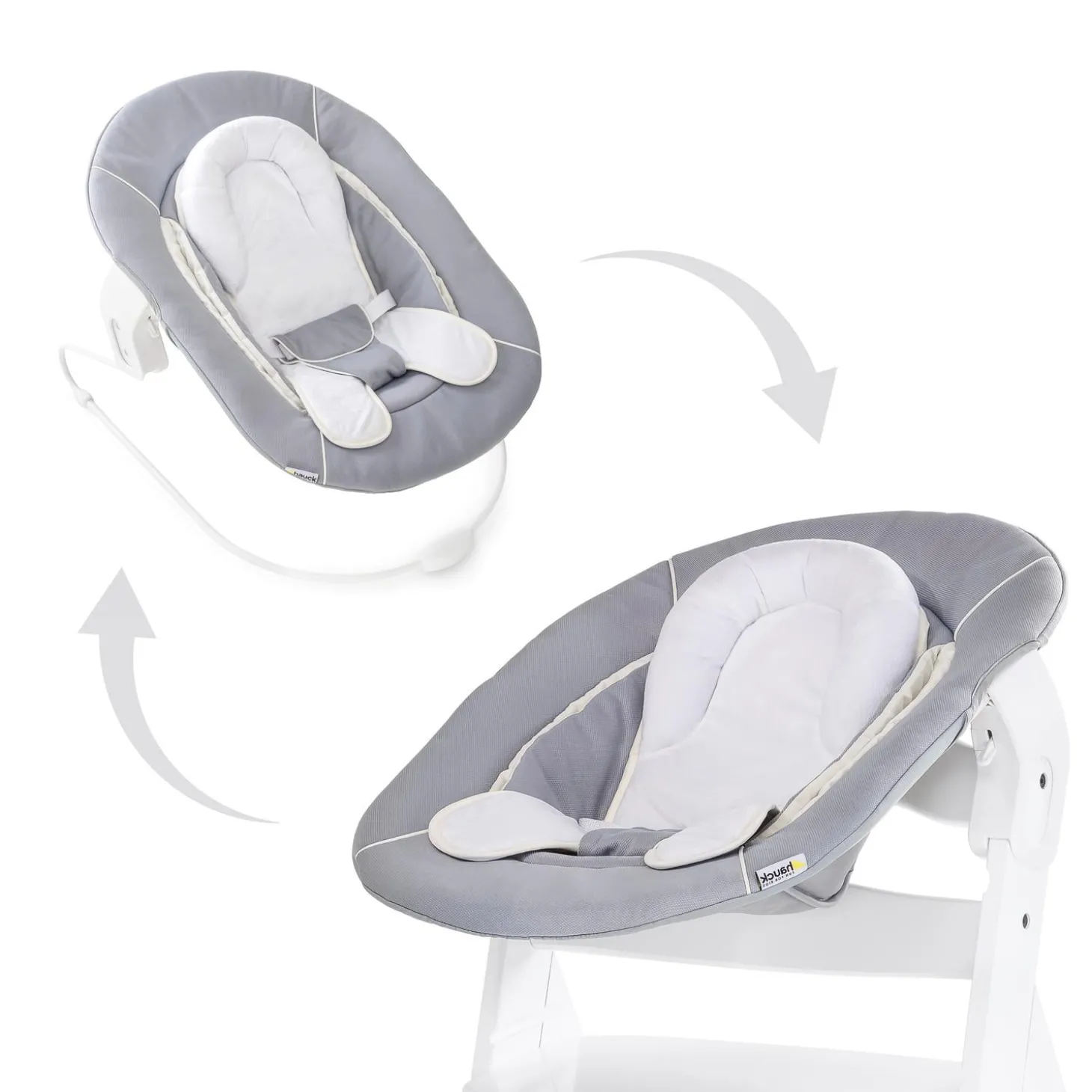 Hauck Transat Alpha Bouncer 2en1 Stretch Grey