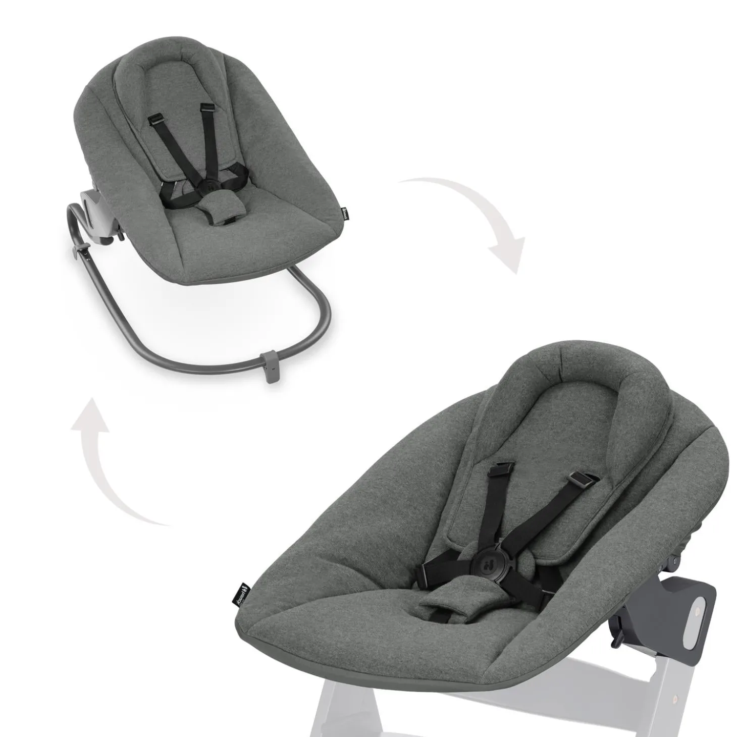 Hauck Transat Alpha Bouncer Premium Dark Grey