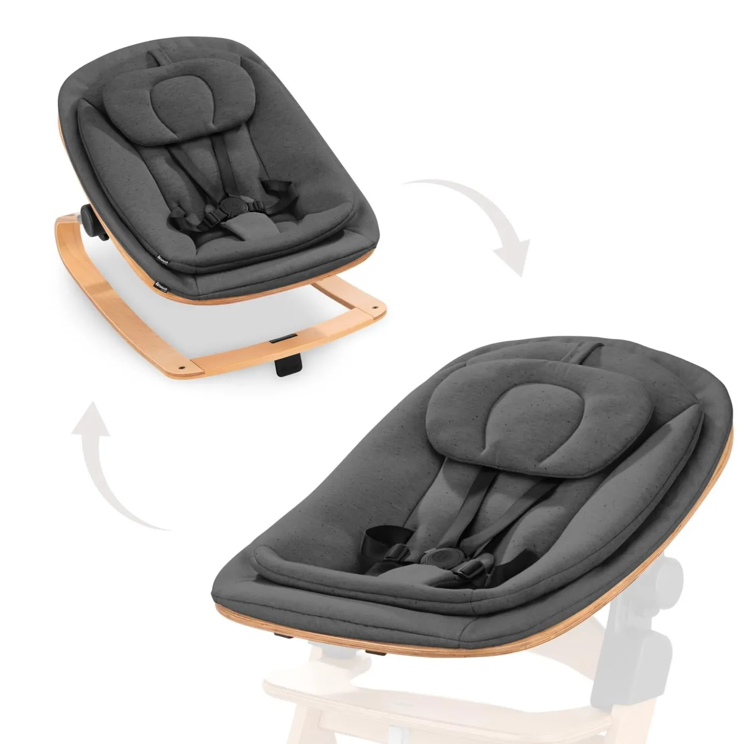 Hauck Transat pour chaise haute Bouncer Eco Deep Grey