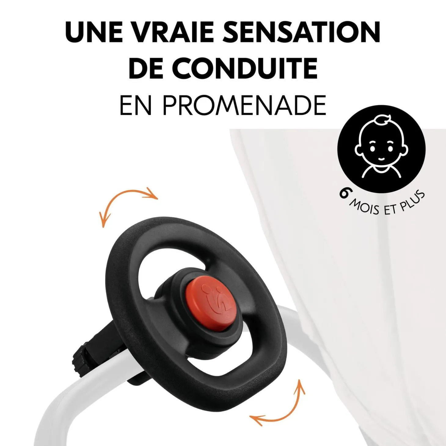 Hauck Volant Bébé pour poussette Black