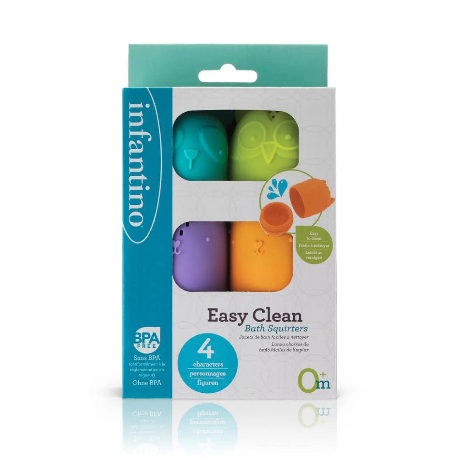 Infantino Arroseurs de bain nettoyables silicone Multicolore