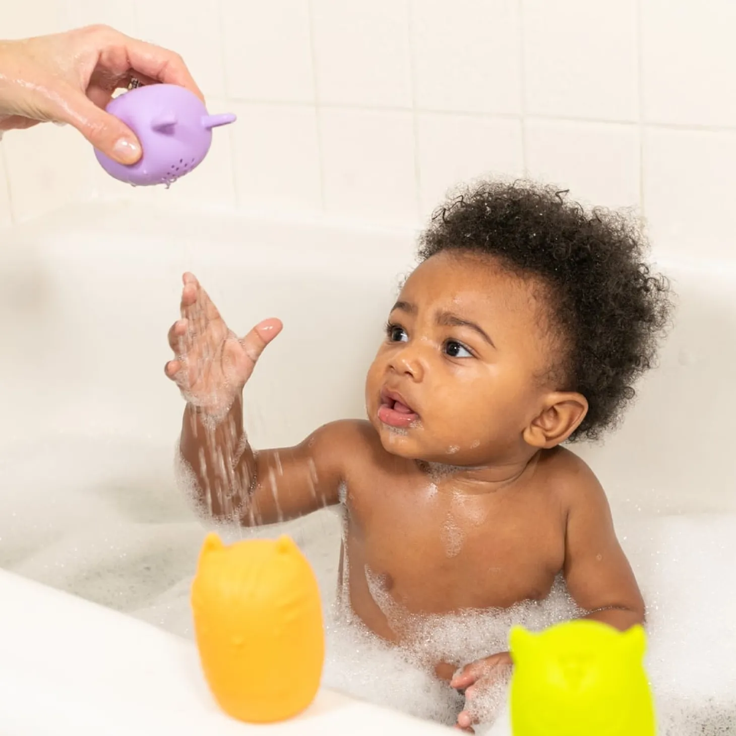 Infantino Arroseurs de bain nettoyables silicone Multicolore