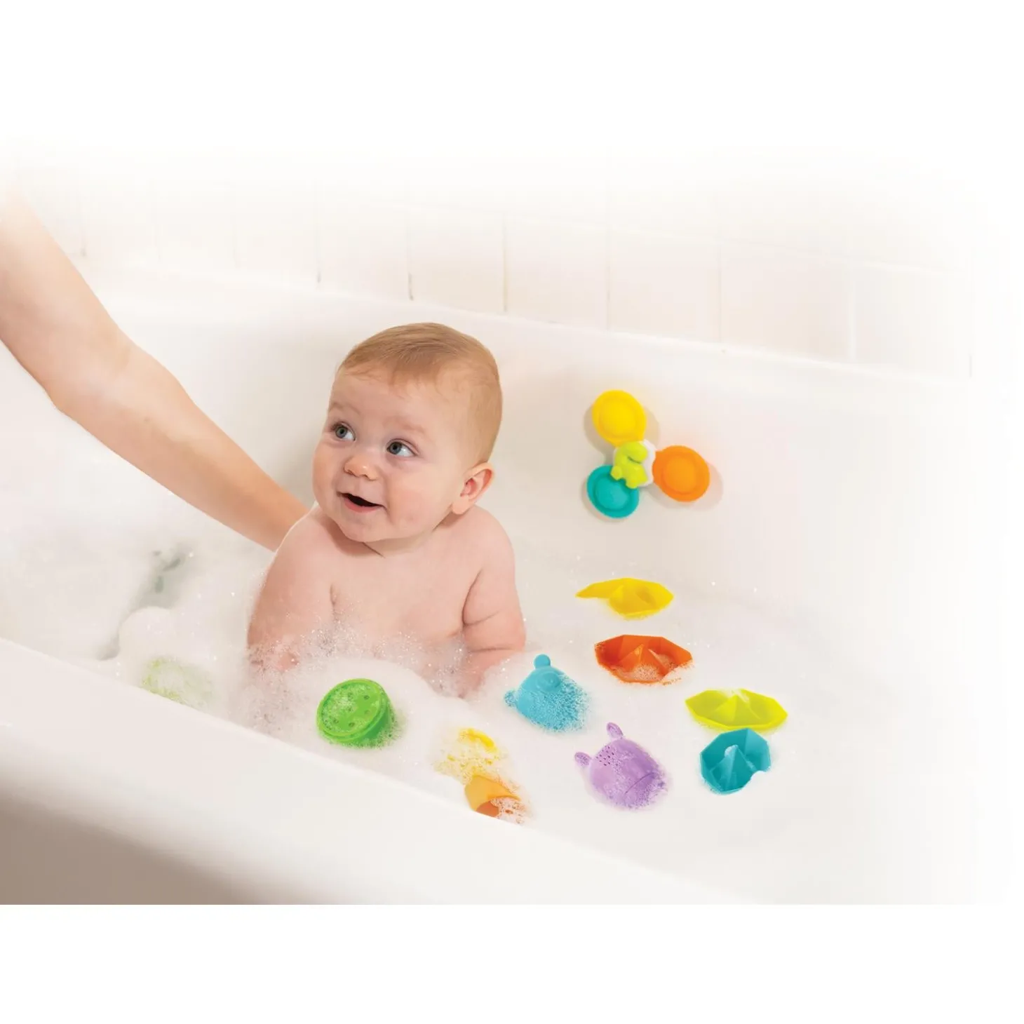Infantino Coffret de Bain silicone Multicolore