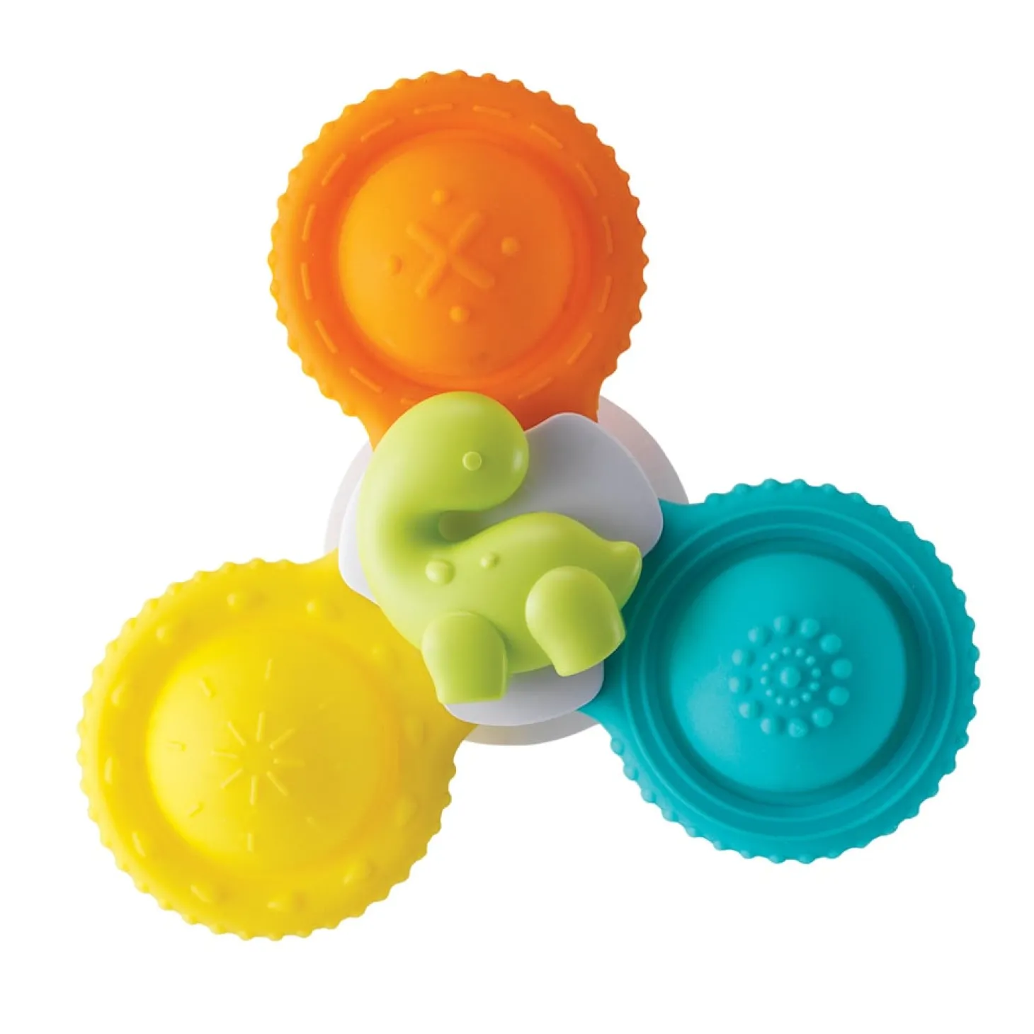 Infantino Coffret de 3 spinners en silicone Multicolore