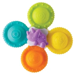 Infantino Coffret de 3 spinners en silicone Multicolore