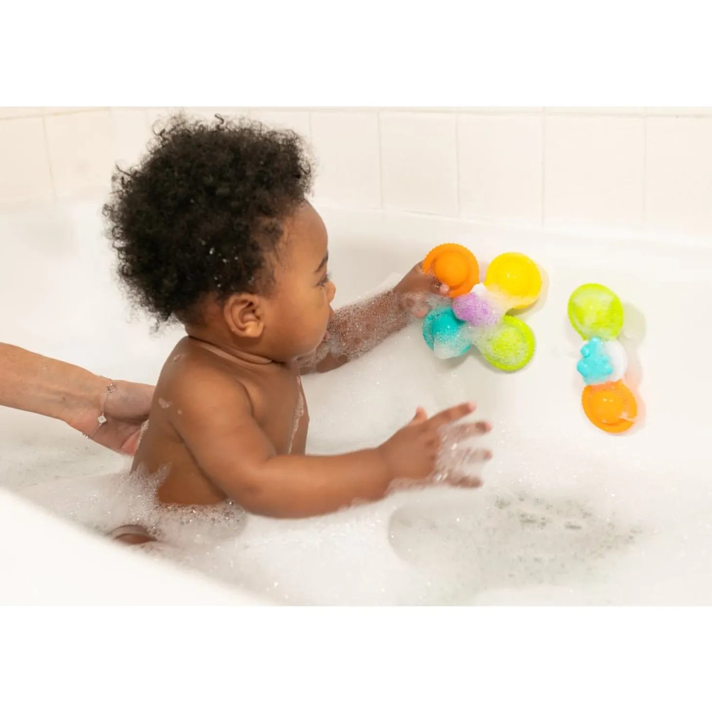 Infantino Coffret de 3 spinners en silicone Multicolore
