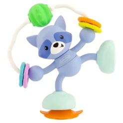 Infantino Jouet de table ventouse Raton Laveur Multicolore