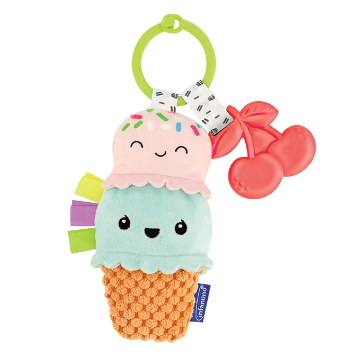 Infantino Peluche Glace à mordiller Multicolore