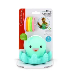 Infantino                    Pieuvre de bain lumineuse avec anneaux    Multicolore