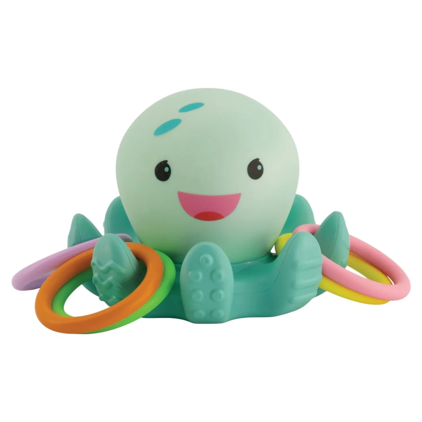 Infantino Pieuvre de bain lumineuse avec anneaux Multicolore