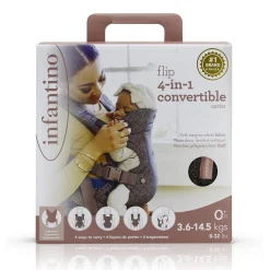 Infantino                    Porte bébé - Flip 4-en-1    Léopard