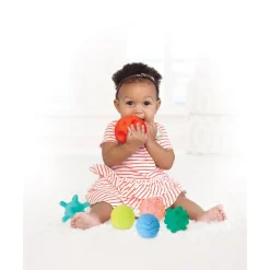 Infantino Set de 6 balles sensorielles Multicolore