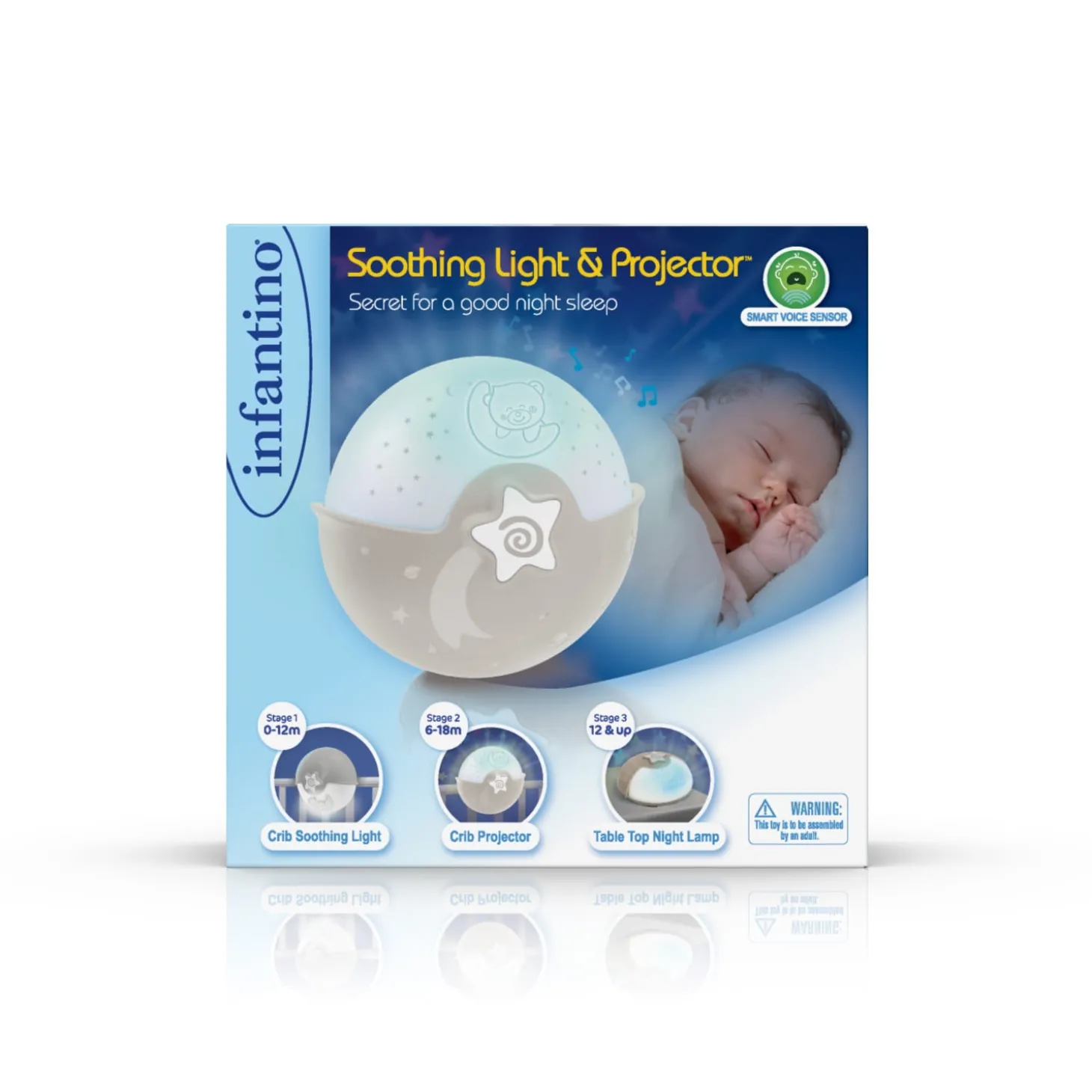Infantino Veilleuse Projecteur Lampe Taupe