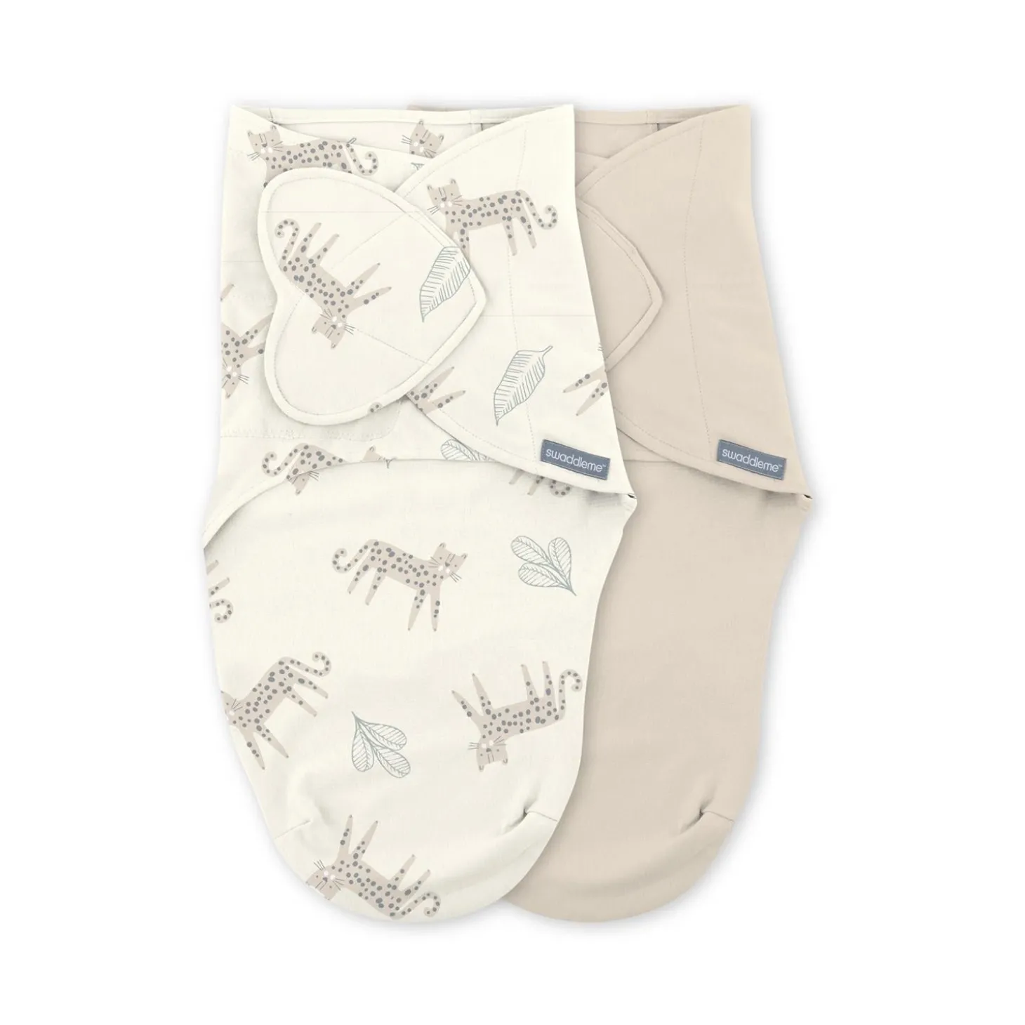 Ingenuity Pack de 2 couvertures d'emmaillotage Born Free 0-3 mois