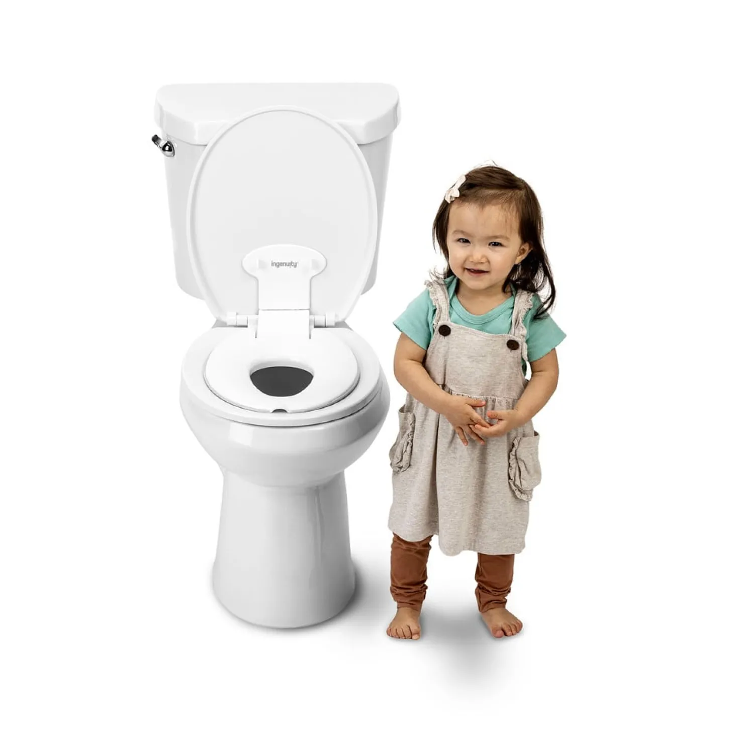 Ingenuity Réducteur de Toilette Flip & Sit Blanc