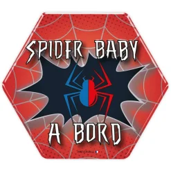 Irréversible Bijoux Adhésif « Bébé à Bord Spider baby » Rouge
