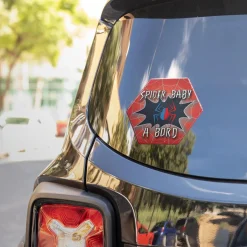Irréversible Bijoux                    Adhésif « Bébé à Bord Spider baby »    Rouge