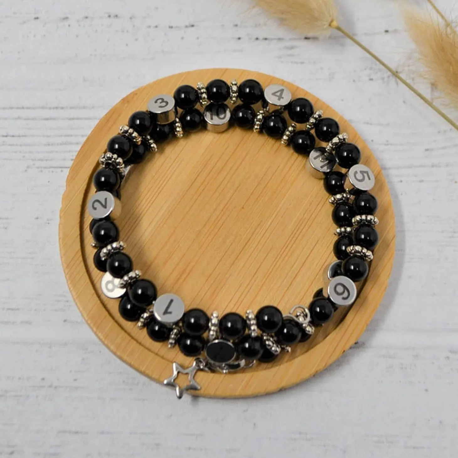 Irréversible Bijoux Bracelet d'allaitement pierre naturelle Obsidienne