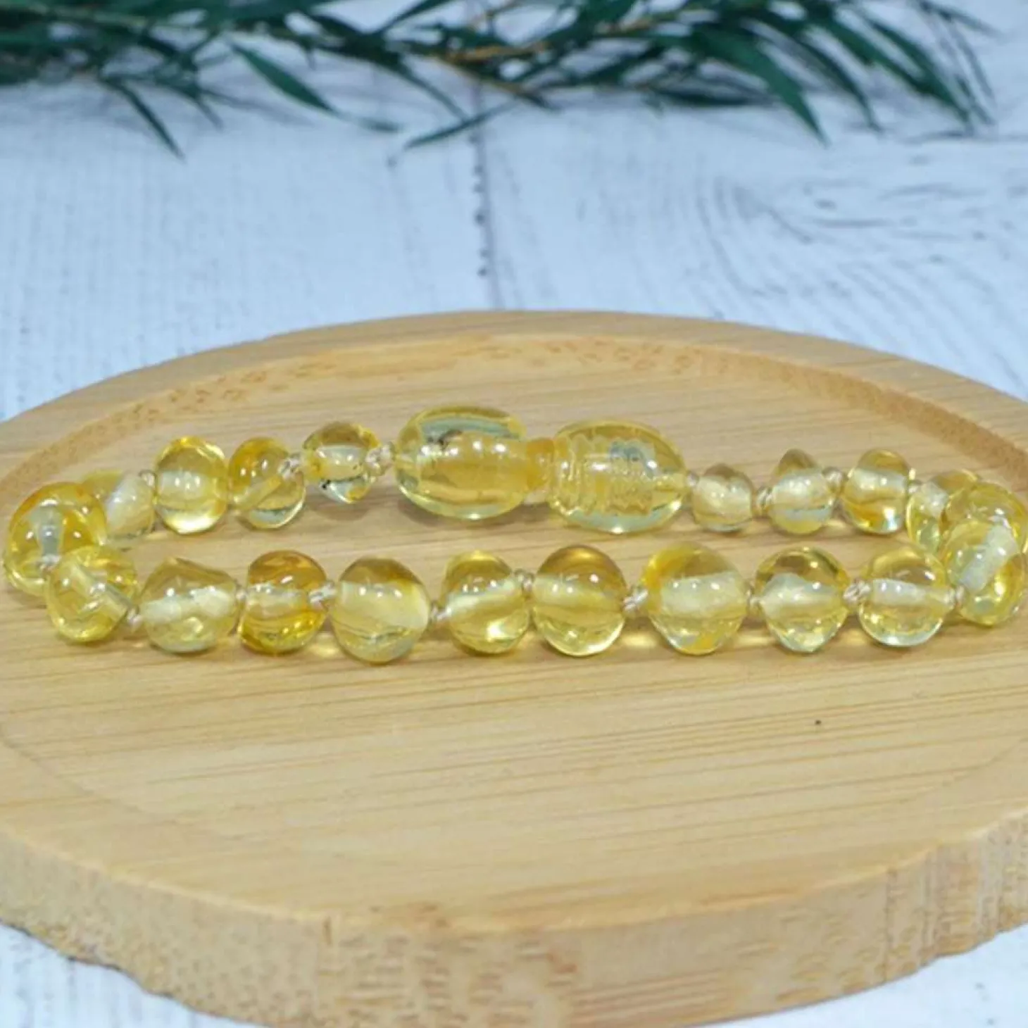 Irréversible Bijoux Lemon - Bracelet d'ambre Jaune 0-2 ans