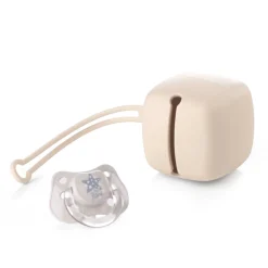 Jané                    Boîte à tétines en silicone    Sand