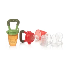 Jané                    Lot de 2 grignoteurs avec embouts en silicone adaptés    Multicolore