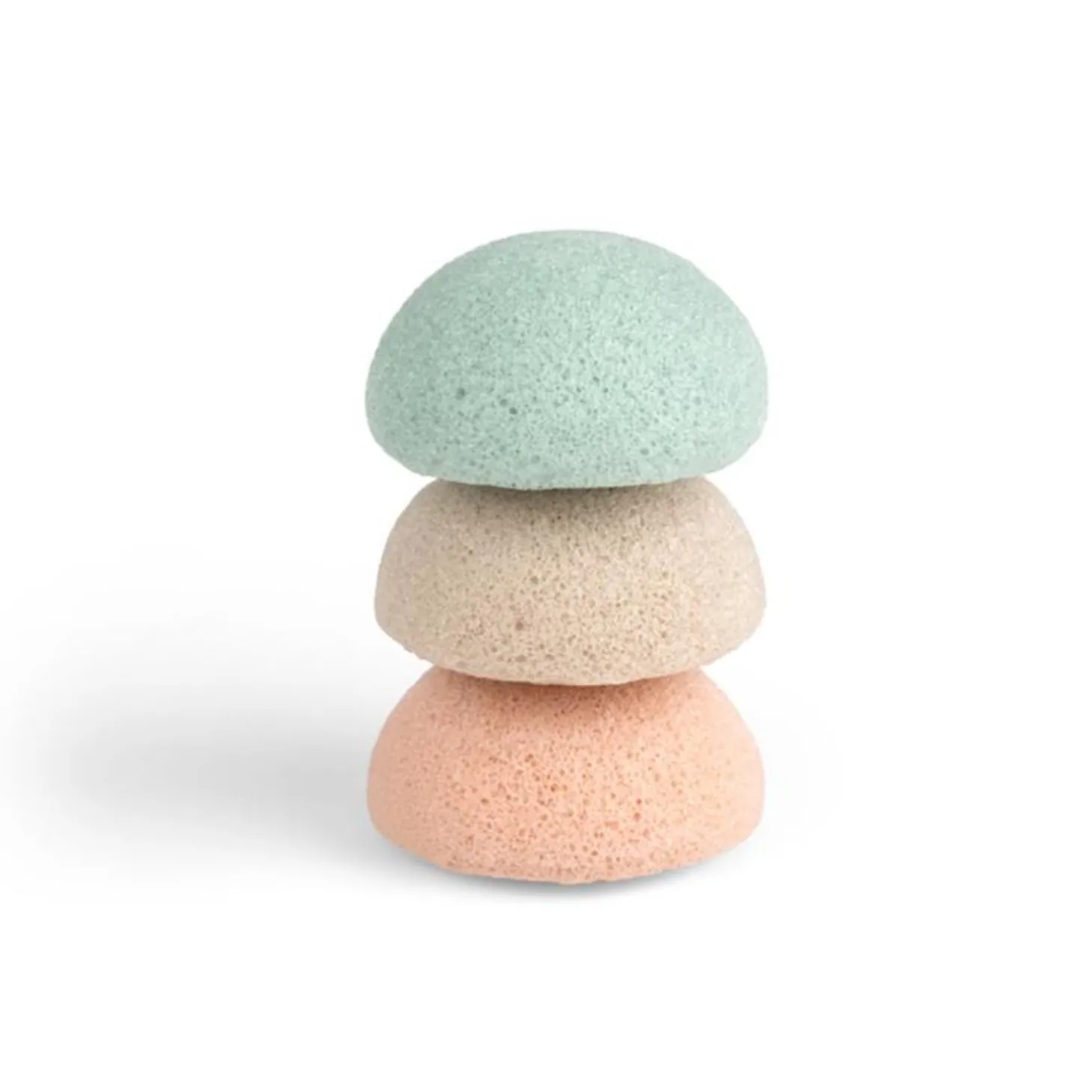 Jané Lot de 3 éponges Konjac Multicolore