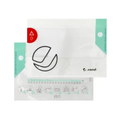 Jané Lot de 5 sachets de stérilisation micro-ondes réutilisables White