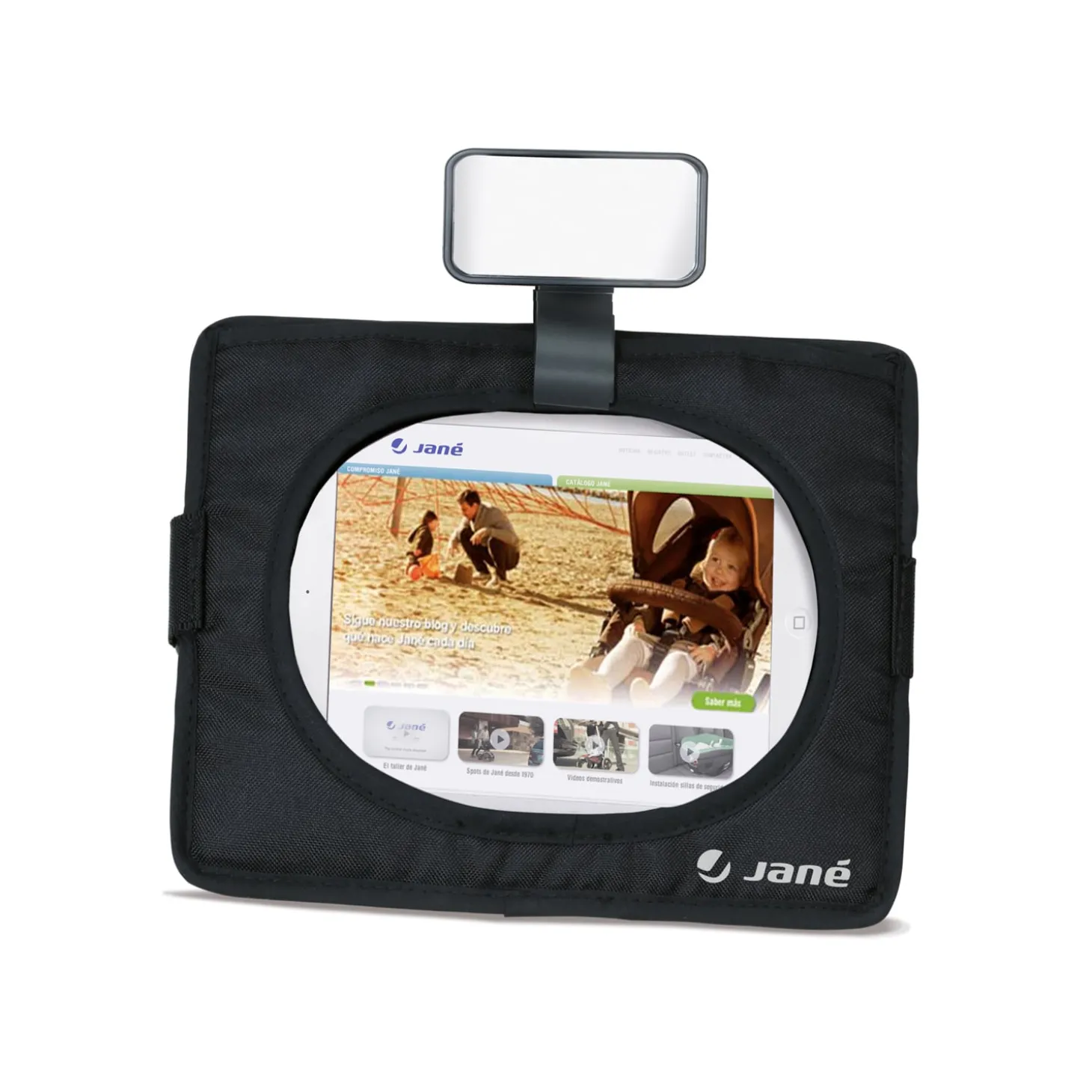 Jané Miroir et housse pour voiture Black