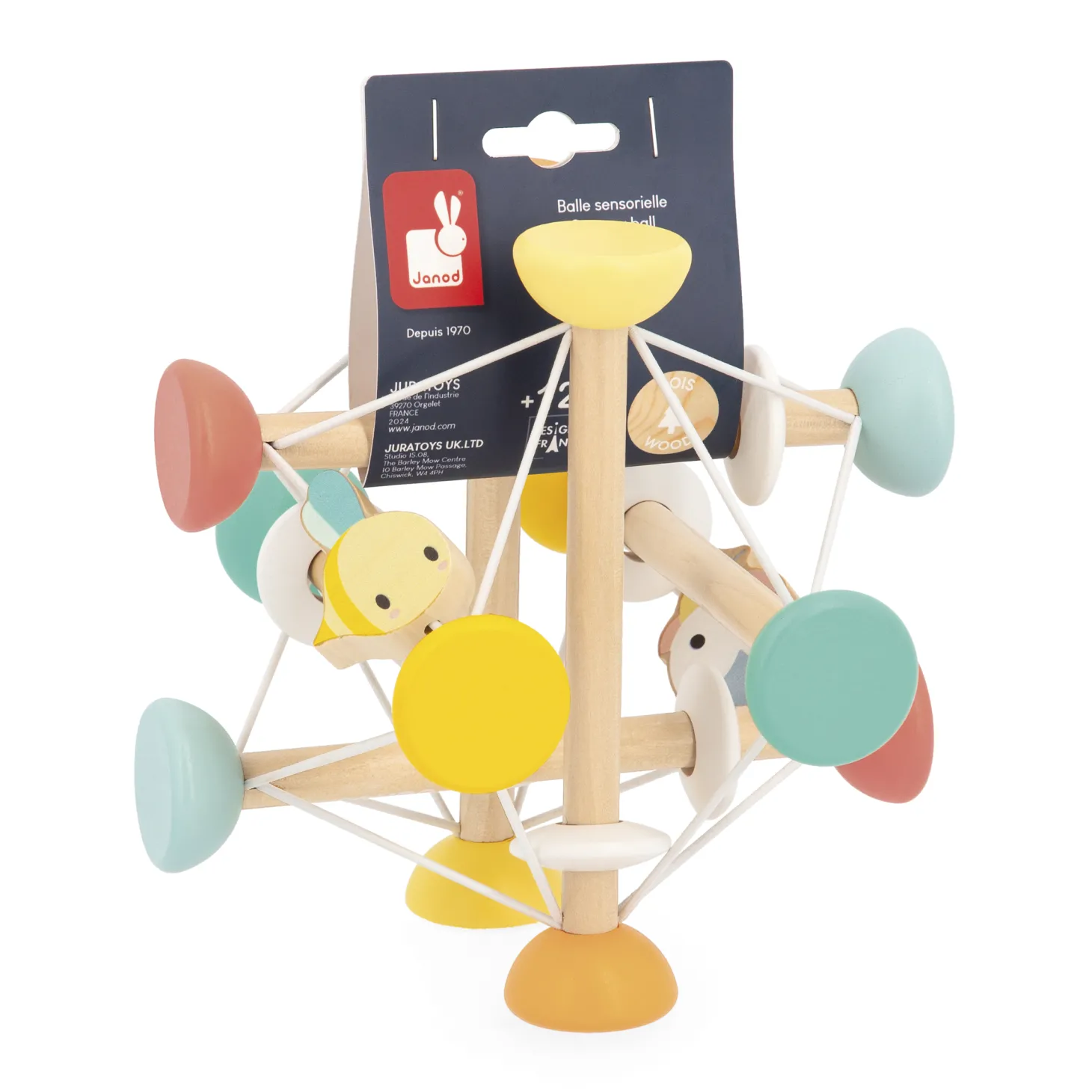 Janod Balle Sensorielle Pure Multicolore