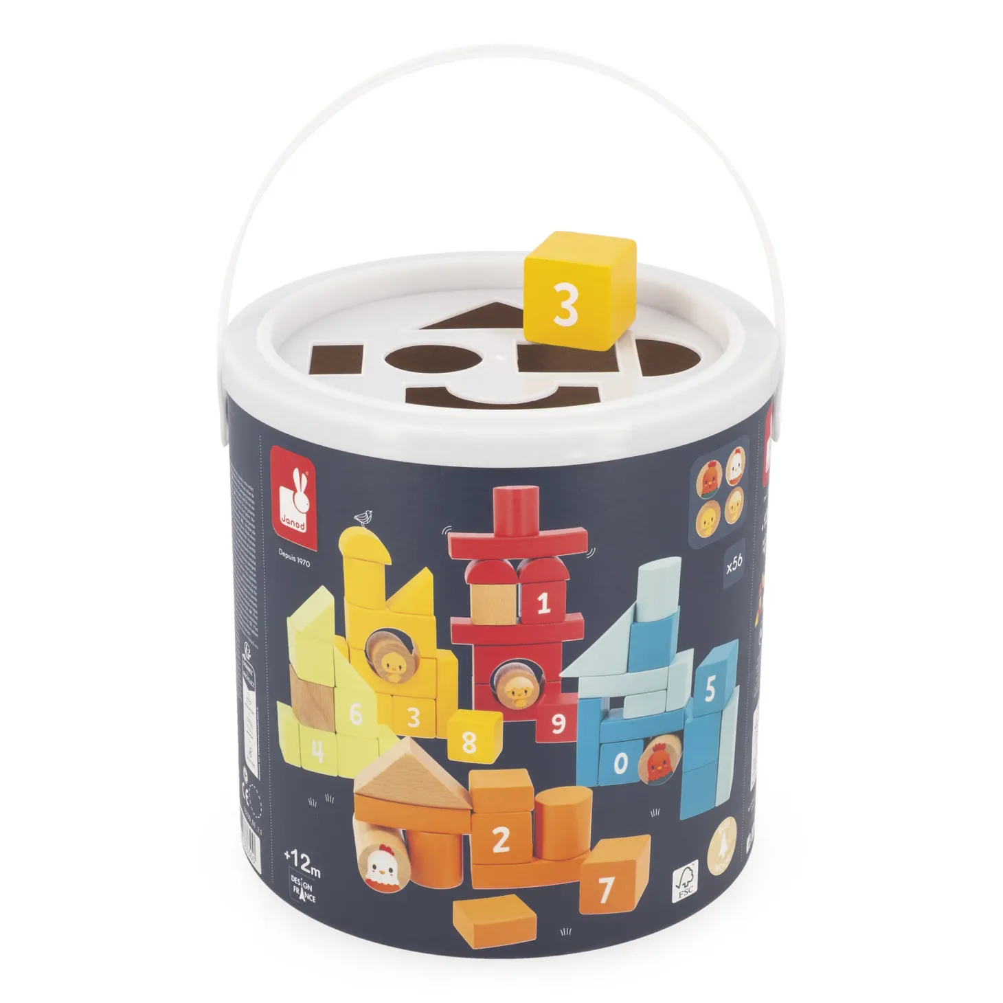 Janod Baril 56 Pcs Ferme Multicolore