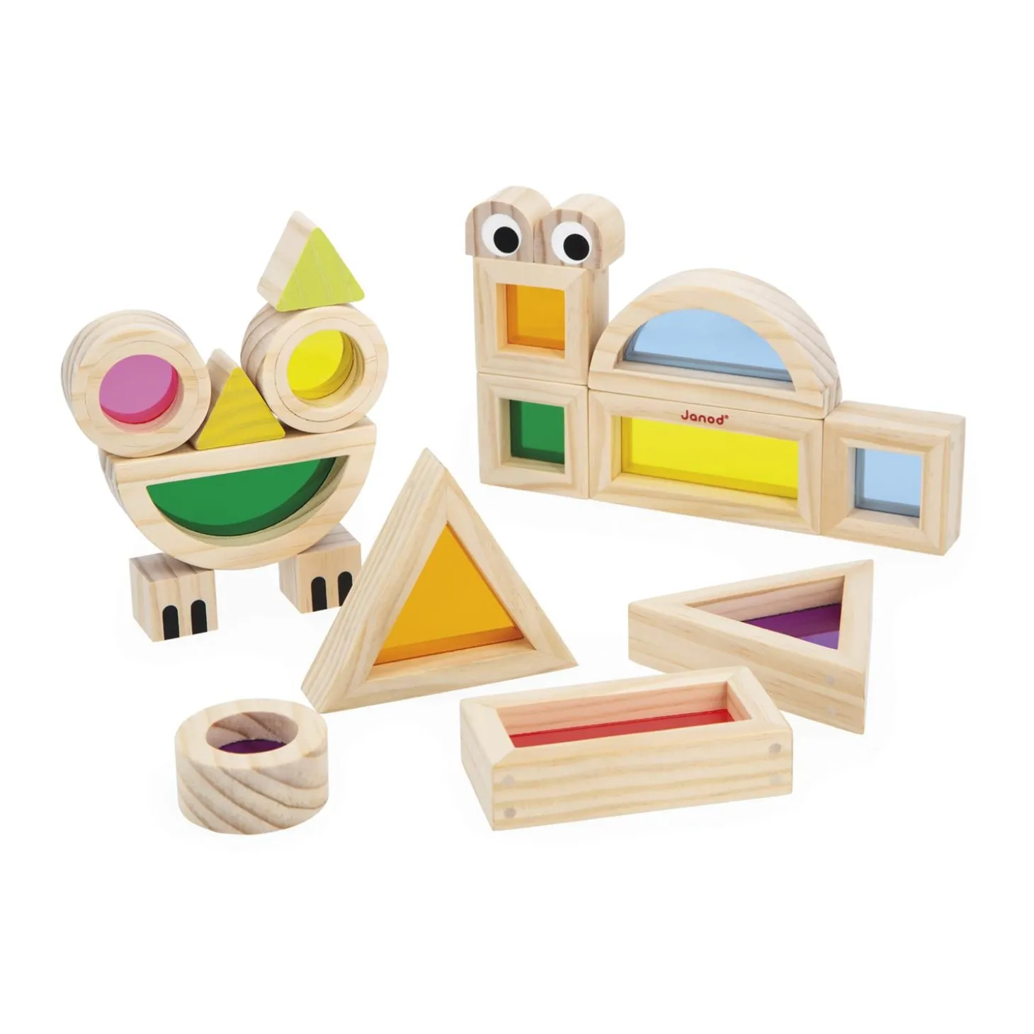 Janod Blocs Translucides Multicolore