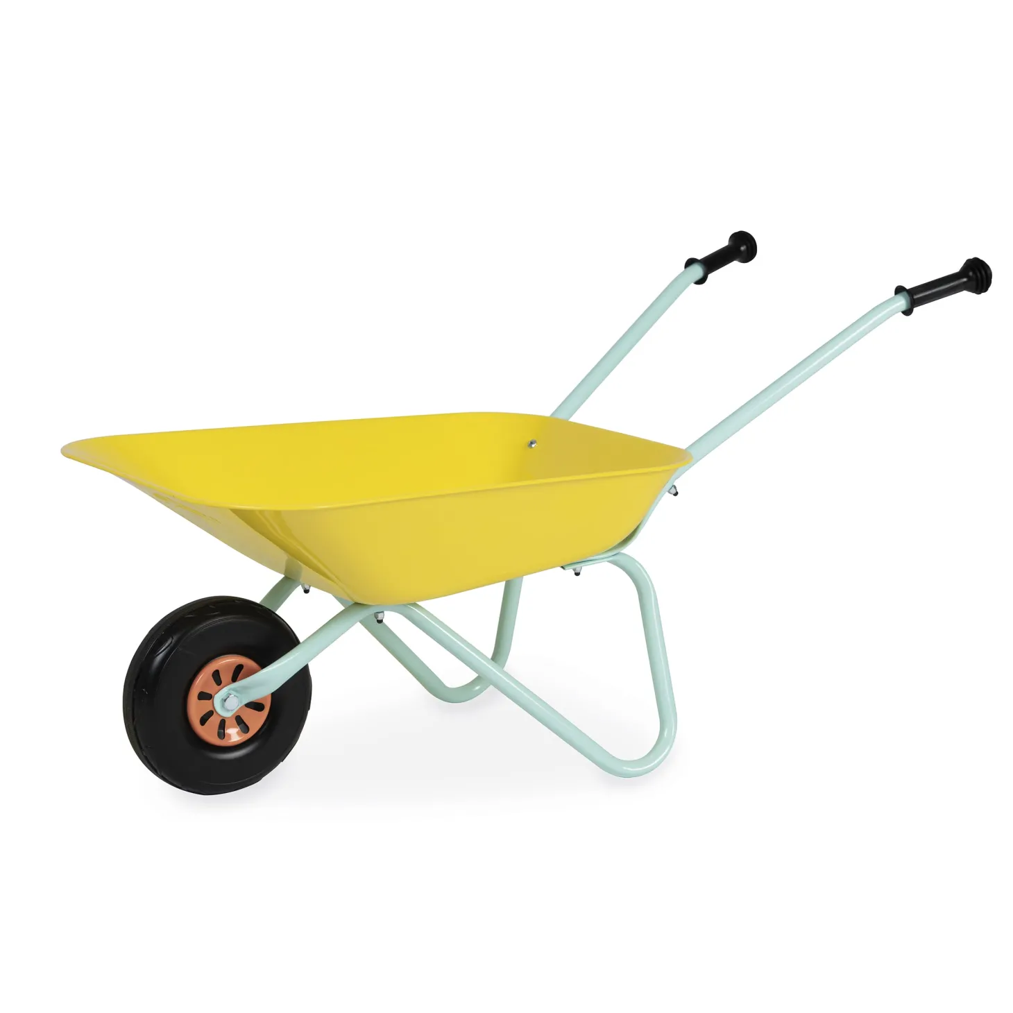 Janod Brouette Metal Happy Garden Jaune