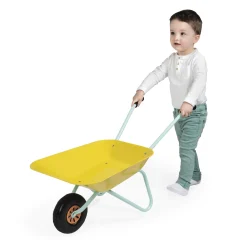 Janod Brouette Metal Happy Garden Jaune